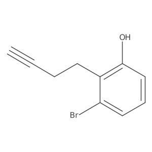 3-Bromo-2-(but-3-yn-1-yl)phenol Structure