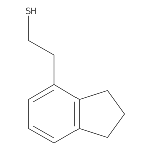 2-(2,3-dihydro-1H-inden-4-yl)ethane-1-thiol Structure
