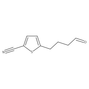 5-(4-Oxobutyl)thiophene-2-carbonitrile结构式