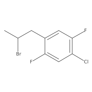 1-(2-Bromopropyl)-4-chloro-2,5-difluorobenzene结构式