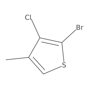 2-Bromo-3-chloro-4-methylthiophene Structure