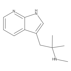 methyl(2-methyl-1-{1H-pyrrolo[2,3-b]pyridin-3-yl}propan-2-yl)amine Structure