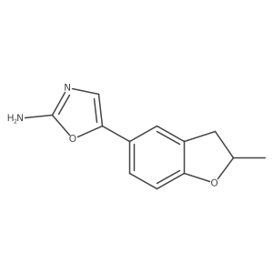 5-(2-Methyl-2,3-dihydro-1-benzofuran-5-yl)-1,3-oxazol-2-amine结构式