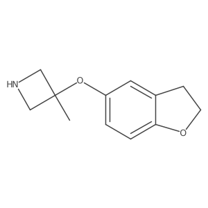 3-(2,3-Dihydro-1-benzofuran-5-yloxy)-3-methylazetidine结构式