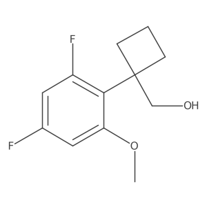 [1-(2,4-Difluoro-6-methoxyphenyl)cyclobutyl]methanol结构式