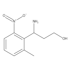 3-Amino-3-(2-methyl-6-nitrophenyl)propan-1-ol结构式