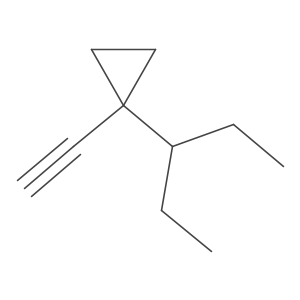 1-Ethynyl-1-(pentan-3-yl)cyclopropane Structure