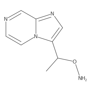 O-(1-{imidazo[1,2-a]pyrazin-3-yl}ethyl)hydroxylamine结构式