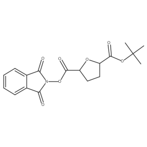 rac-2-tert-butyl 5-(1,3-dioxo-2,3-dihydro-1H-isoindol-2-yl) (2R,5S)-oxolane-2,5-dicarboxylate Structure