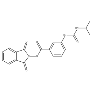 1,3-dioxo-2,3-dihydro-1H-isoindol-2-yl 3-{[(propan-2-yl)carbamoyl]amino}benzoate结构式