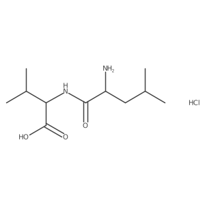 (2S)-2-[[(2R)-2-Amino-4-methylpentanoyl]amino]-3-methylbutanoic acid;hydrochloride Structure