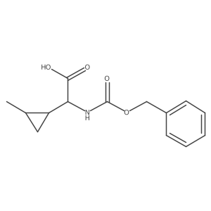 2-{[(Benzyloxy)carbonyl]amino}-2-(2-methylcyclopropyl)acetic acid结构式