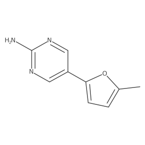 5-(5-Methyl-2-furanyl)-2-pyrimidinamine结构式