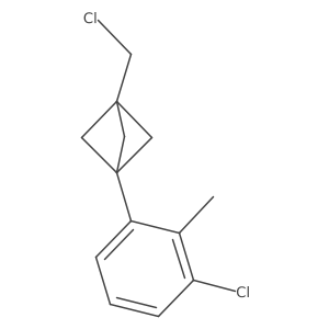1-(3-Chloro-2-methylphenyl)-3-(chloromethyl)bicyclo[1.1.1]pentane Structure