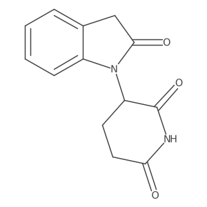 3-(2,3-Dihydro-2-oxo-1H-indol-1-yl)-2,6-piperidinedione Structure