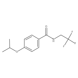 4-(propan-2-yloxy)-N-(2,2,2-trifluoroethyl)benzamide结构式
