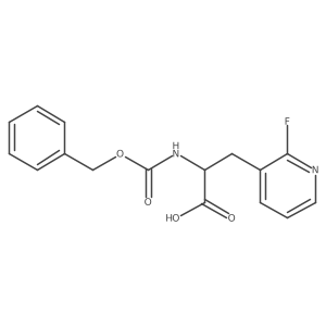 2-{[(Benzyloxy)carbonyl]amino}-3-(2-fluoropyridin-3-yl)propanoic acid结构式