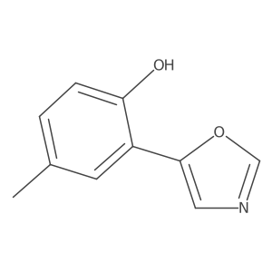 4-Methyl-2-(oxazol-5-yl)phenol结构式