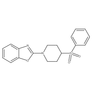 2-[4-(Benzenesulfonyl)piperidin-1-yl]-1,3-benzoxazole结构式