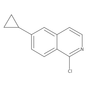 1-Chloro-6-cyclopropylisoquinoline结构式