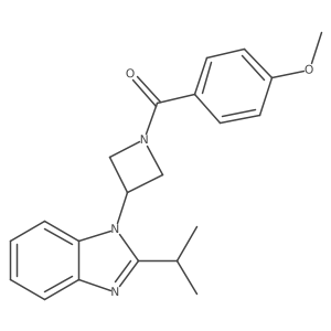 1-[1-(4-methoxybenzoyl)azetidin-3-yl]-2-(propan-2-yl)-1H-1,3-benzodiazole结构式