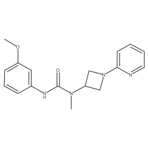 1-(3-Methoxyphenyl)-3-methyl-3-[1-(pyridin-2-yl)azetidin-3-yl]urea结构式