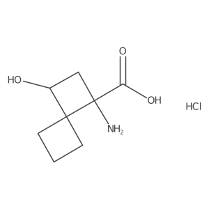 (1R,3R)-3-Amino-1-hydroxyspiro[3.3]heptane-3-carboxylic acid;hydrochloride Structure