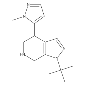 5-{1-tert-butyl-1H,4H,5H,6H,7H-pyrazolo[3,4-c]pyridin-4-yl}-1-methyl-1H-pyrazole Structure