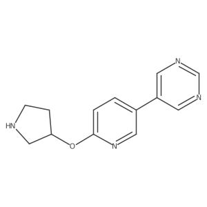 5-[6-(Pyrrolidin-3-yloxy)pyridin-3-yl]pyrimidine Structure
