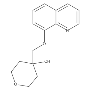 4-[(Quinolin-8-yloxy)methyl]oxan-4-ol Structure