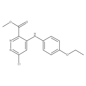 6-Chloro-4-[(4-ethoxyphenyl)amino]-3-pyridazinecarboxylic acid methyl ester Structure