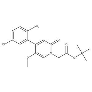 4-(2-Amino-5-chlorophenyl)-5-methoxy-2-oxo-1(2h)-pyridineacetic acid 1,1-dimethylethyl ester Structure