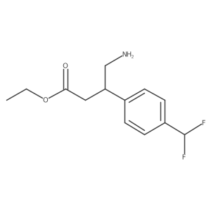Ethyl 4-amino-3-[4-(difluoromethyl)phenyl]butanoate Structure