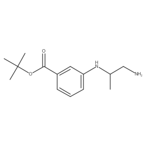 Tert-butyl 3-[(1-aminopropan-2-yl)amino]benzoate结构式