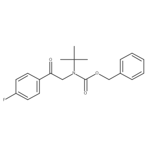 benzyl N-tert-butyl-N-[2-(4-fluorophenyl)-2-oxoethyl]carbamate Structure