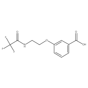 3-[2-(Trifluoroacetamido)ethoxy]benzoic acid结构式