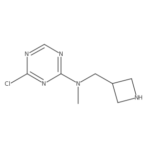 N-[(azetidin-3-yl)methyl]-4-chloro-N-methyl-1,3,5-triazin-2-amine Structure