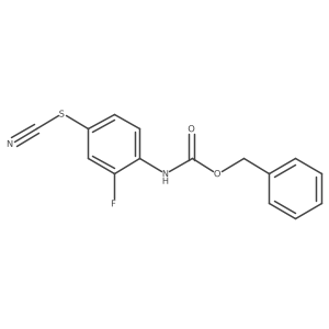 benzyl N-[4-(cyanosulfanyl)-2-fluorophenyl]carbamate Structure