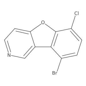 9-Bromo-6-chlorobenzofuro[3,2-c]pyridine Structure