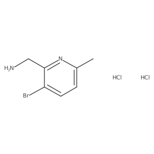 1-(3-Bromo-6-methylpyridin-2-yl)methanamine dihydrochloride Structure