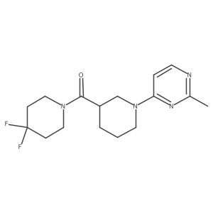 4-[3-(4,4-Difluoropiperidine-1-carbonyl)piperidin-1-yl]-2-methylpyrimidine Structure