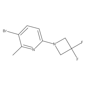 3-Bromo-6-(3,3-difluoro-azetidin-1-yl)-2-methyl-pyridine结构式