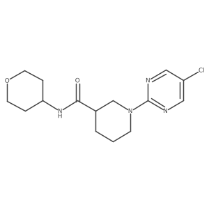 1-(5-chloropyrimidin-2-yl)-N-(oxan-4-yl)piperidine-3-carboxamide结构式