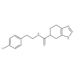 N-[2-(4-chlorophenyl)ethyl]-4,5,6,7-tetrahydro-1H-1,3-benzodiazole-5-carboxamide结构式