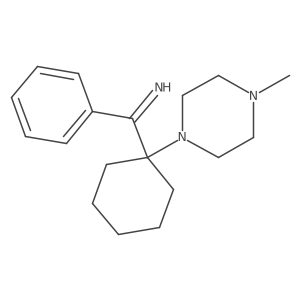 I+/--[1-(4-Methyl-1-piperazinyl)cyclohexyl]benzenemethanimine Structure
