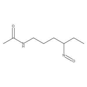 N-(4-Nitrosohexyl)acetamide Structure