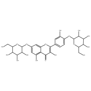 Quercetin 7,4'-diglucoside结构式