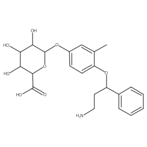 N-Desmethyl-4-hydroxyatomoxetine-o-glucuronide Structure