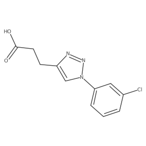 3-[1-(3-Chlorophenyl)triazol-4-yl]propanoic acid Structure