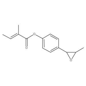 4-(3-Methyl-2-oxiranyl)phenyl 2-methyl-2-butenoate结构式